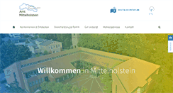 Desktop Screenshot of amt-mittelholstein.de